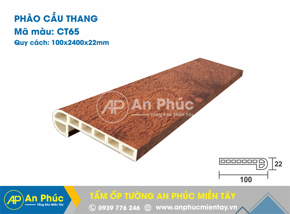Phào cầu thang nhựa CT65