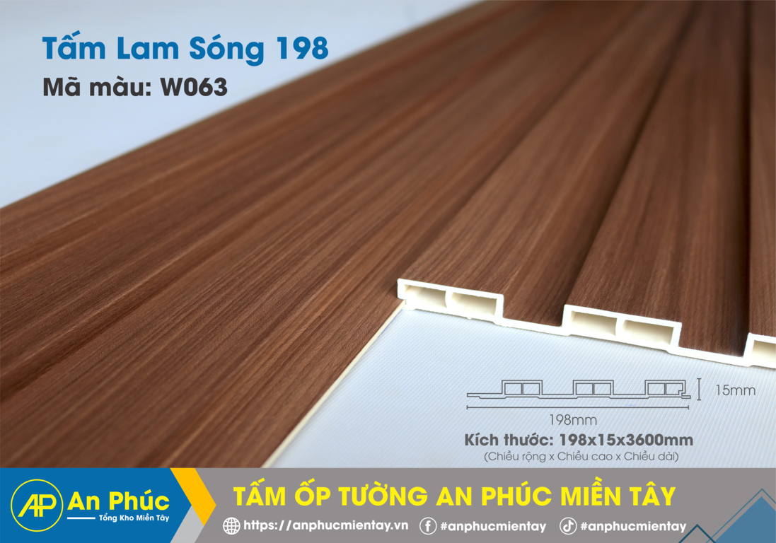 Tấm lam sóng 198 - W063