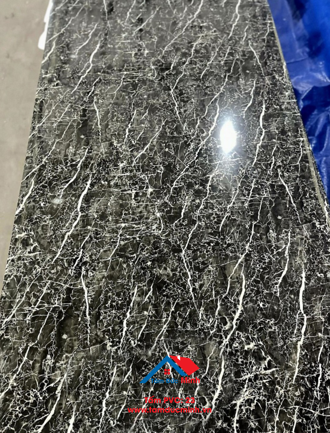 Tấm PVC Vân Đá Đen - HP23