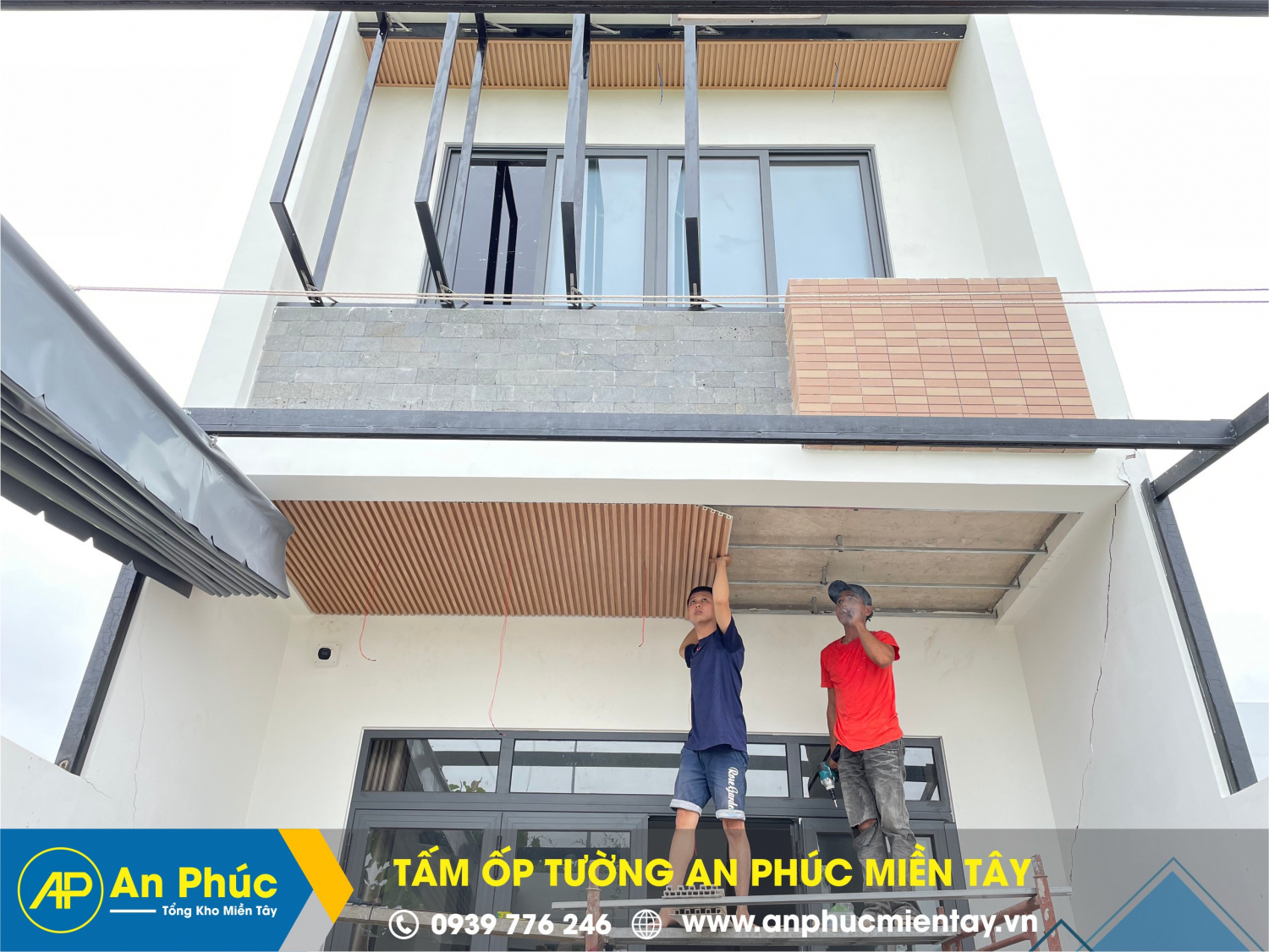 Thi công trần Seno trang trí nhà Mr. Minh - An Phú